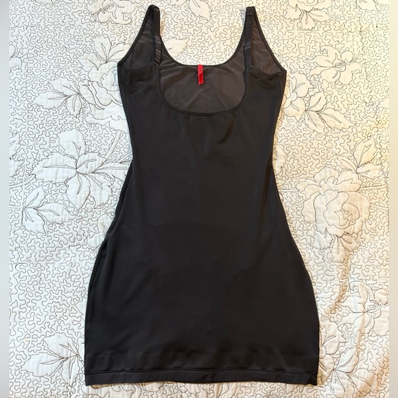 SPANX Slimplicity Slimming 990 Open Bust Full Slip w/Hook Panty ~ Black  Large - Picture 11 of 11